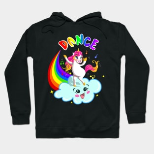 Unicorn Dancing on a Cloud Hoodie